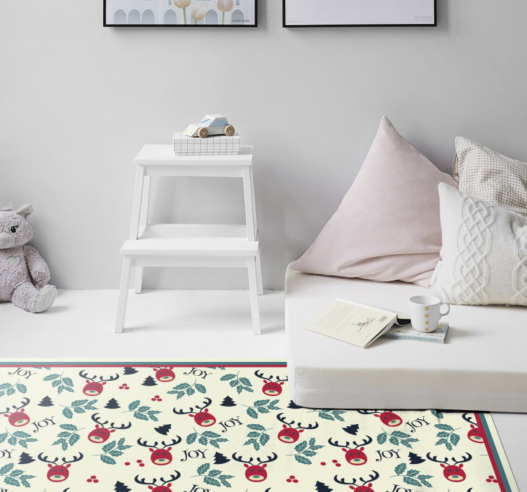 öröm és rénszarvas vinil hálószőnyeg - TenStickers