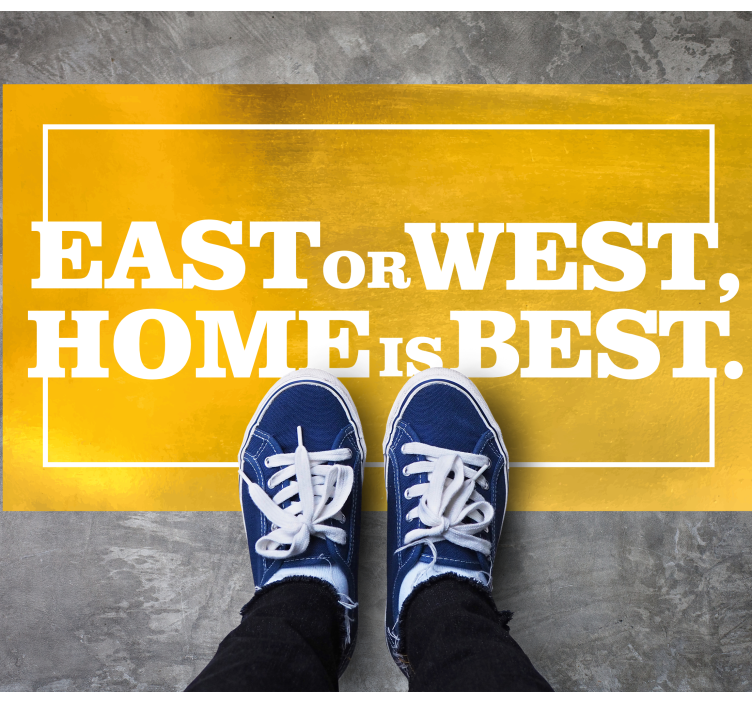 Otthon a legjobb vinil szőnyeg kívül - TenStickers