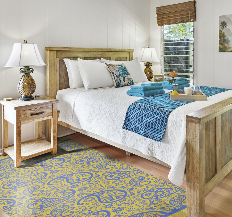 Paisley kavarog vinil szőnyeg hálószoba - TenStickers