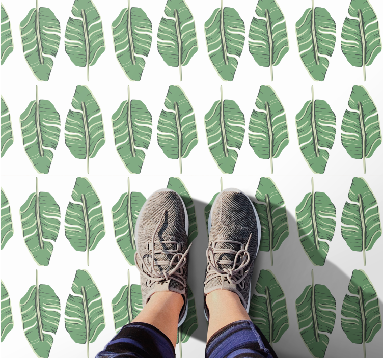 Pazar levélmotívum vinil szőnyeg természet - TenStickers