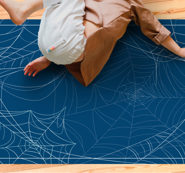 Pókhálók minta vinil szőnyeg halloween - TenStickers