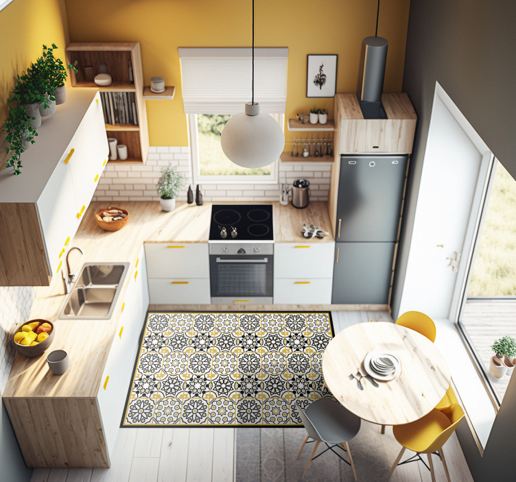 Portugál motívumú konyha padlólapok - TenStickers