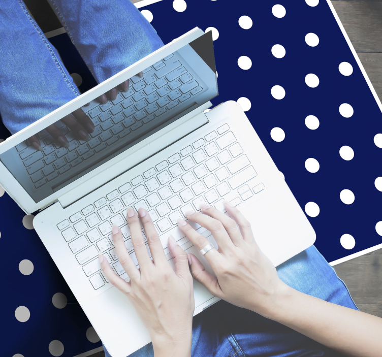 Pöttyös dekor vinil szőnyeg minimalista - TenStickers