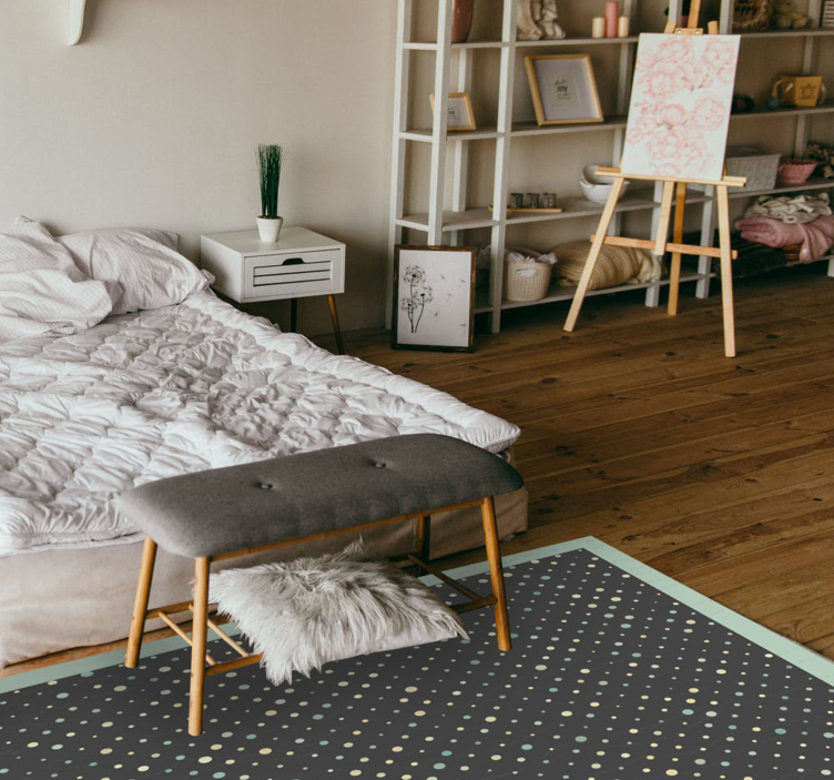 Pöttyös minta vinil szőnyeg csíkos - TenStickers