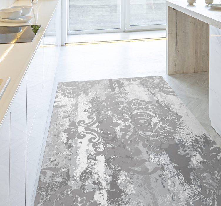 Puzzle nyomtatás mozaik szürke vinil szőnyeg - TenStickers