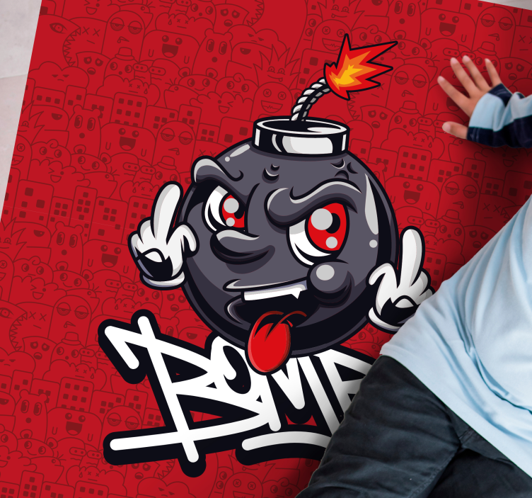 Rajzfilm bomba karakter vinil szőnyeg tinik - TenStickers