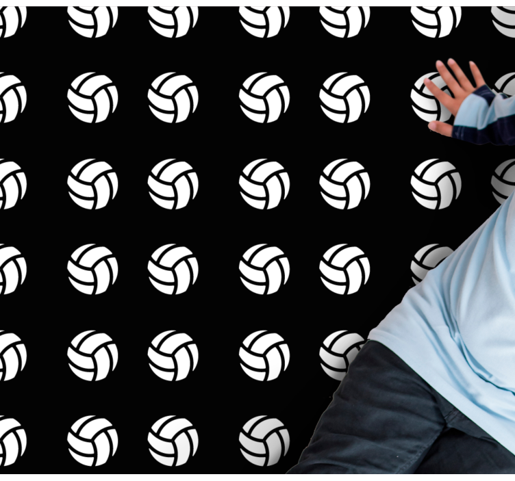 Röplabda minta vinil szőnyeg Játékok - TenStickers