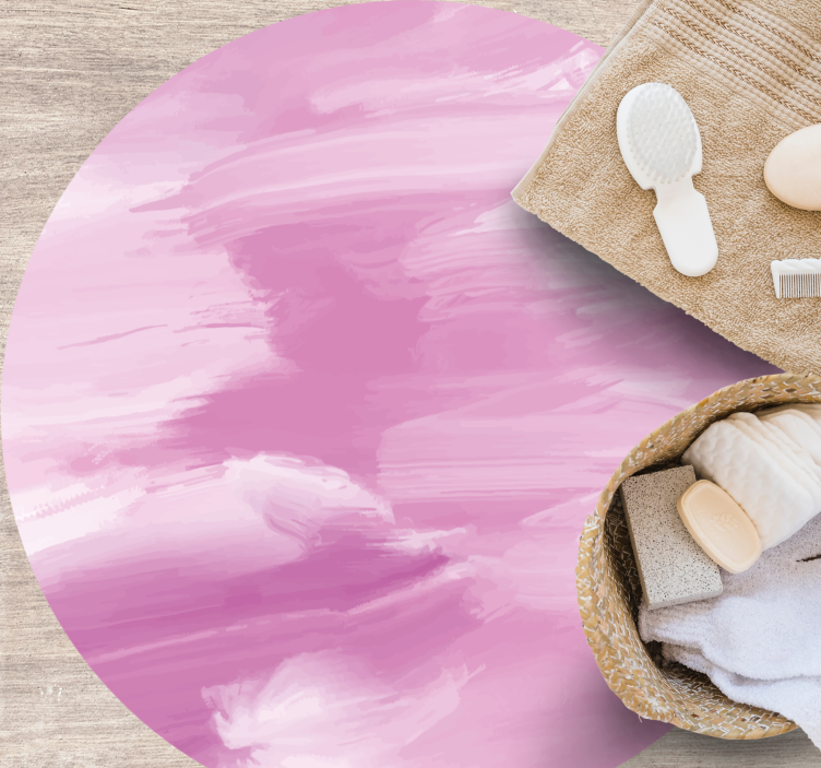 Rózsás keringők vinil szőnyeg - TenStickers