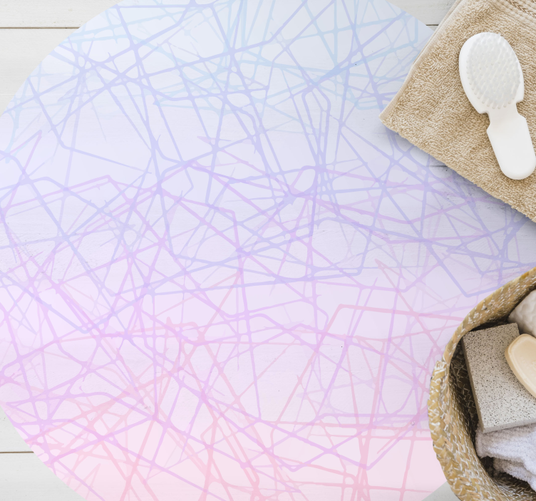 Rózsaszínű ombre mozaik padlólapok - TenStickers