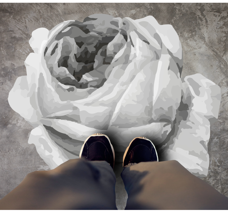 Rózsavirág vinil szőnyeg virágok és növények - TenStickers