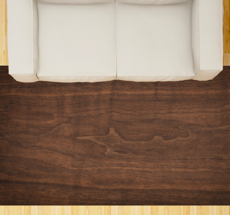 Sötét mahagóni fa textúra szőnyeg - TenStickers