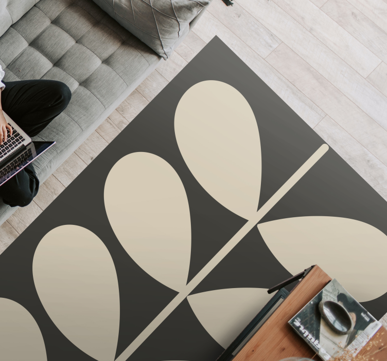 Sötét orla kiely modern bakelit szőnyeg - TenStickers