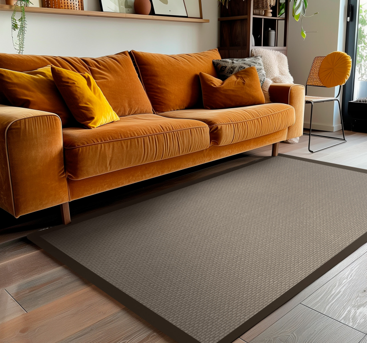 Sötétebb színű körvonal Vinil szőnyeg bézs - TenStickers