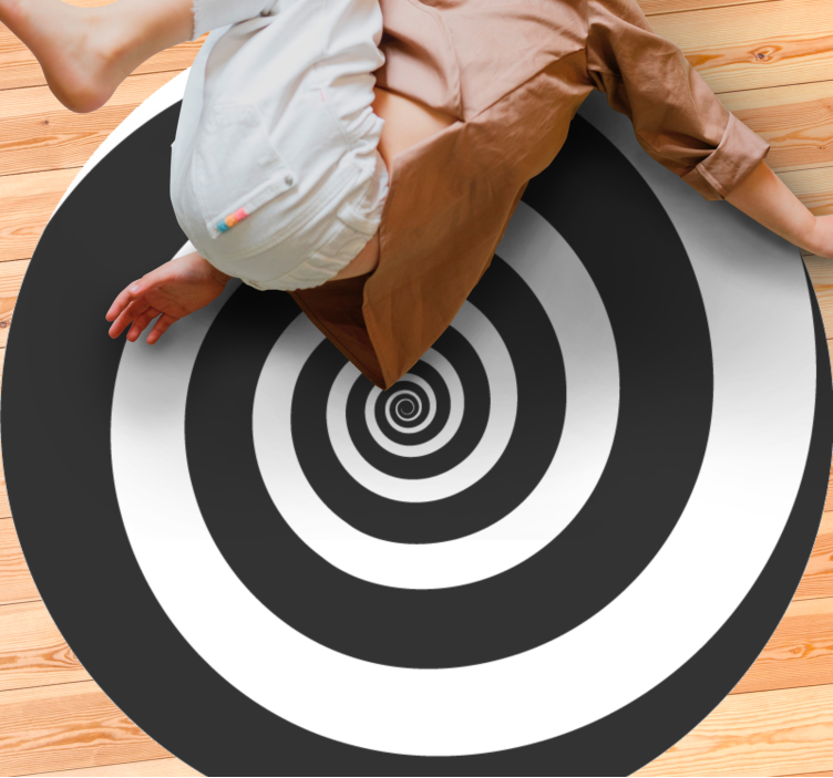 Spirális minta vinil szőnyeg geometriai - TenStickers