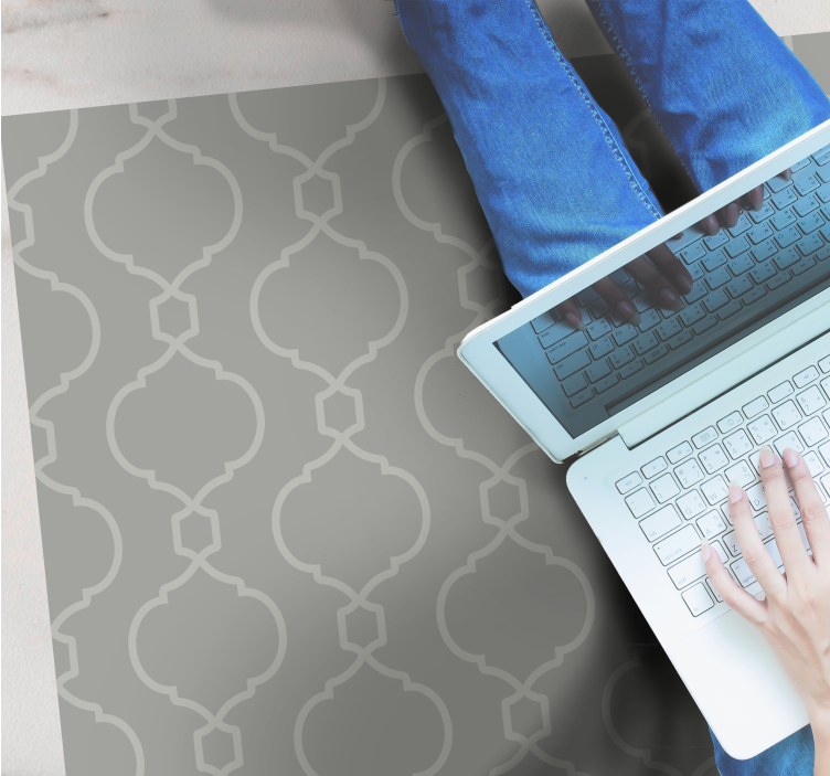 Stílusos geometrikus minta vinil szőnyeg csempe hatás - TenStickers