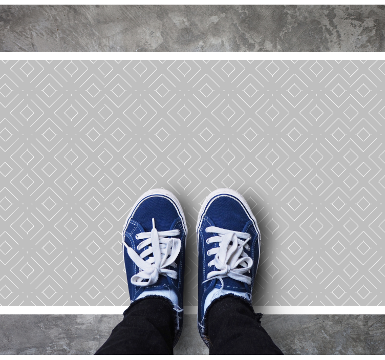 Greyn stílusos gyémántok vinil szőnyeg hálószoba - TenStickers