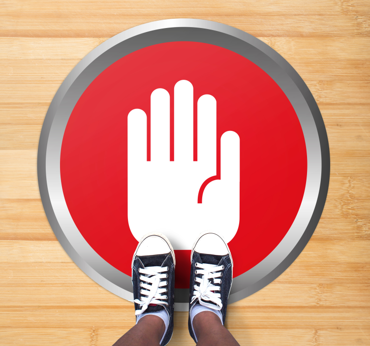 Stoptábla dekoráció Márvány vinil szőnyeg - TenStickers