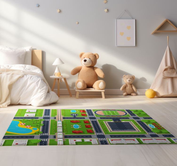 Csodálatos, személyre szabható parkoló vinil szőnyeg - TenStickers