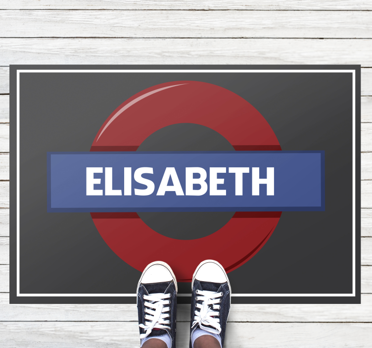 Földalatti tábla Vinil szőnyeg nevekkel - TenStickers