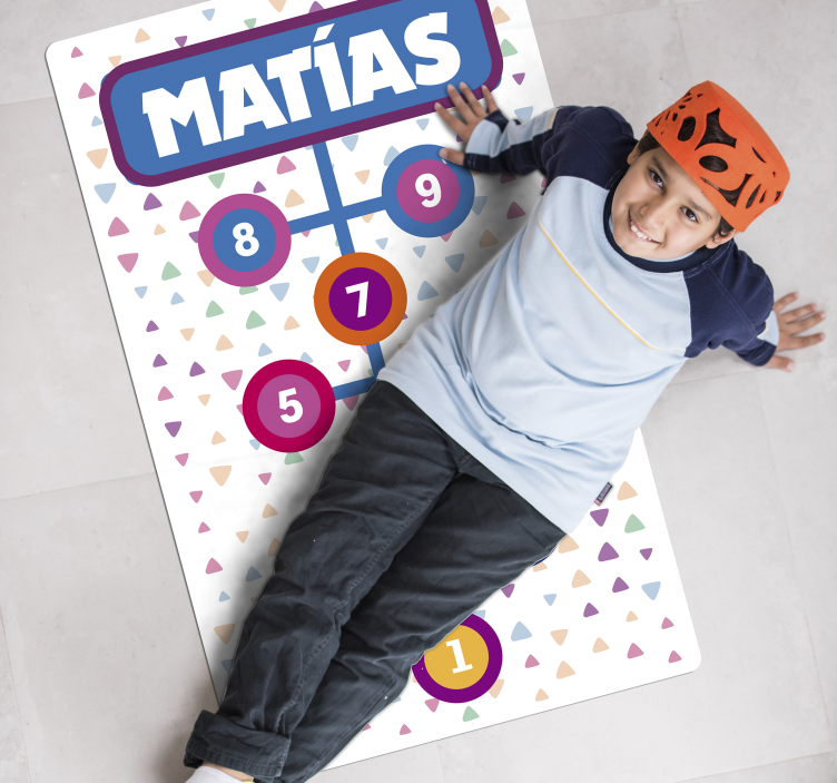 Személyre szabott komló Vinil szőnyeg nevekkel - TenStickers