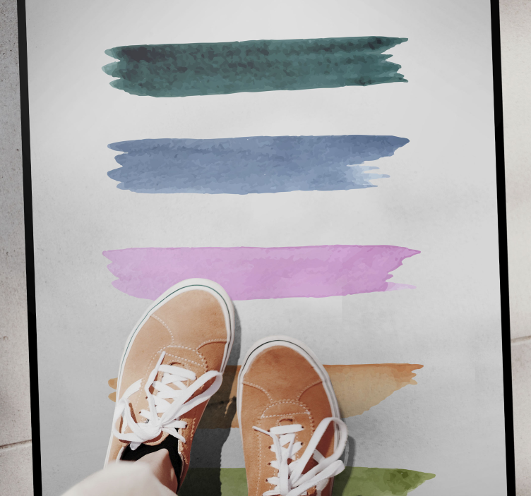 Kék ecsetvonás kék szőnyeg - TenStickers