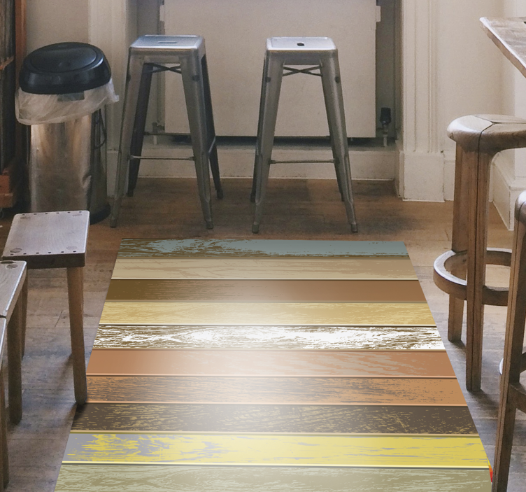 Színes fa táblák fa padló - TenStickers