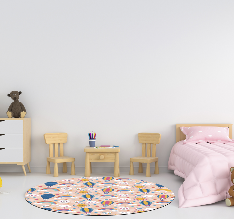 Színes léggömb minta vinil szőnyeg mások - TenStickers