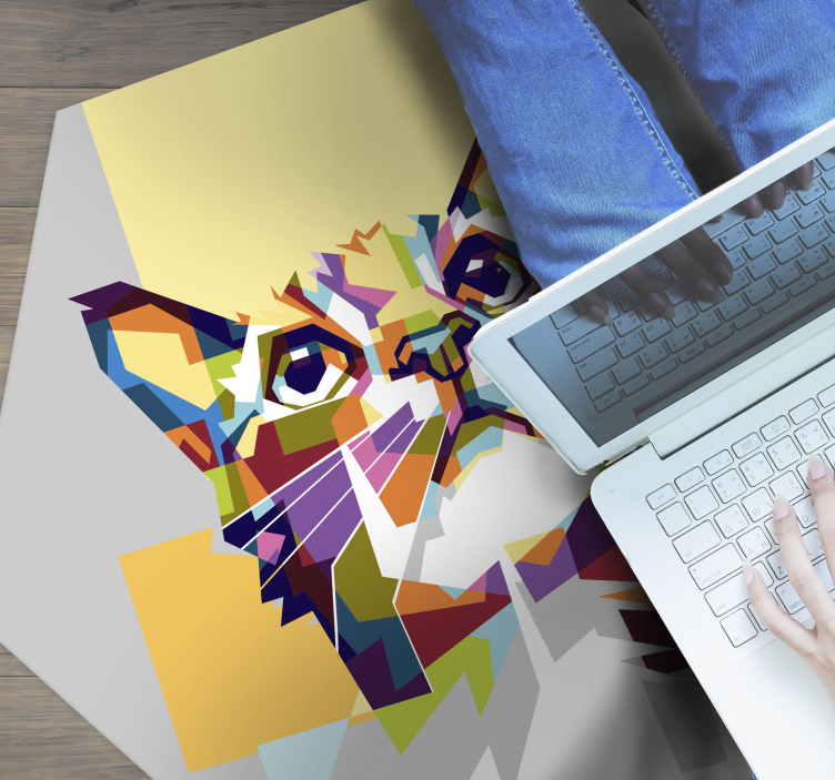 Színes macska remény állati szőnyeg - TenStickers