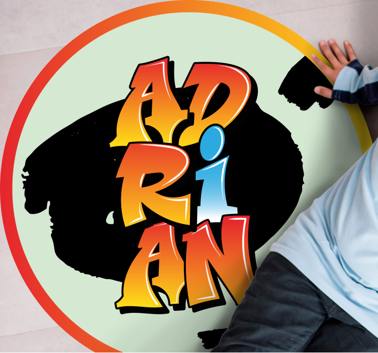 Színes névdizájn Vinil szőnyeg nevekkel - TenStickers