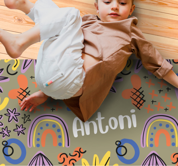 Színes szivárvány minták vinil szőnyeg mások - TenStickers