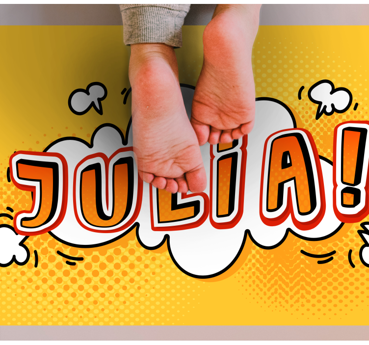 Szuperhős képregényhatás személyre szabott mat - TenStickers