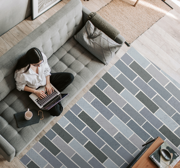 Téglafal minta vinil szőnyeg - TenStickers