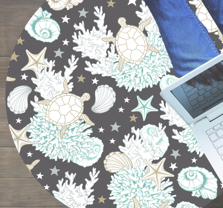 Tengeri motívum vinil szőnyeg állat - TenStickers