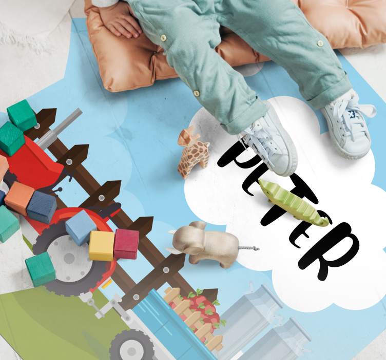 Testreszabható farm Vinil szőnyeg nevekkel - TenStickers