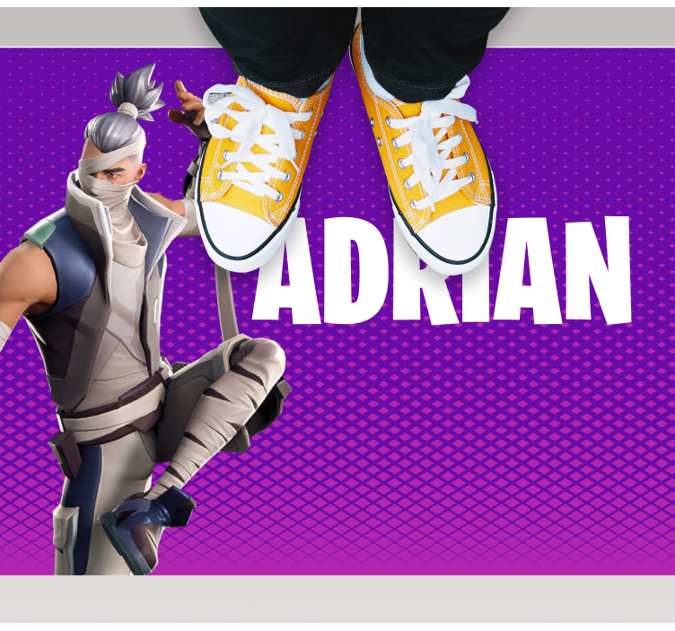 Személyre szabott játékkarakter vinil szőnyeg tinik - TenStickers