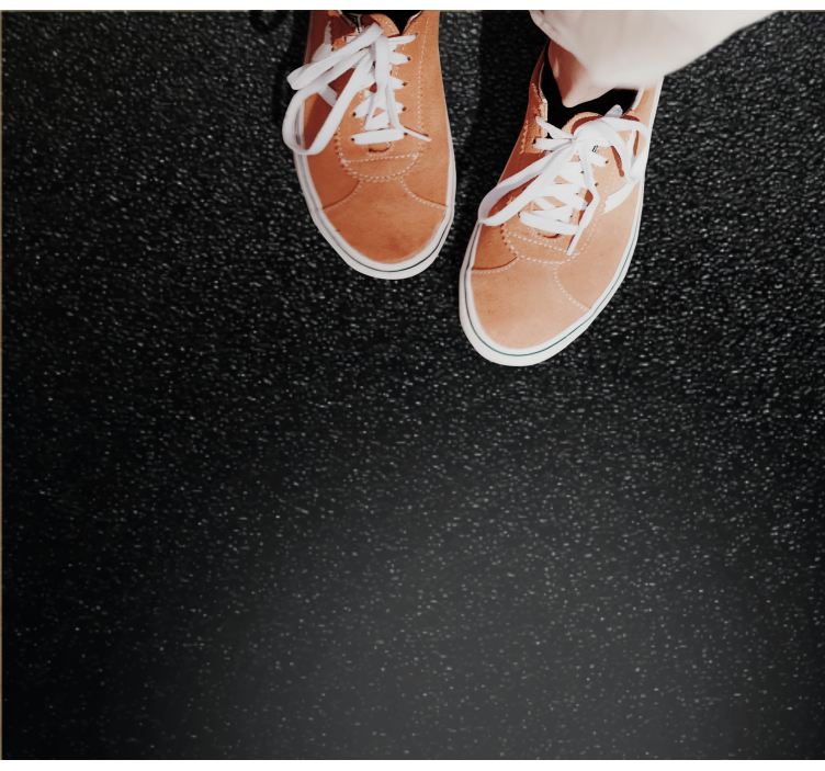 Texturált ébenfa bevonat Vinil szőnyeg nappali - TenStickers