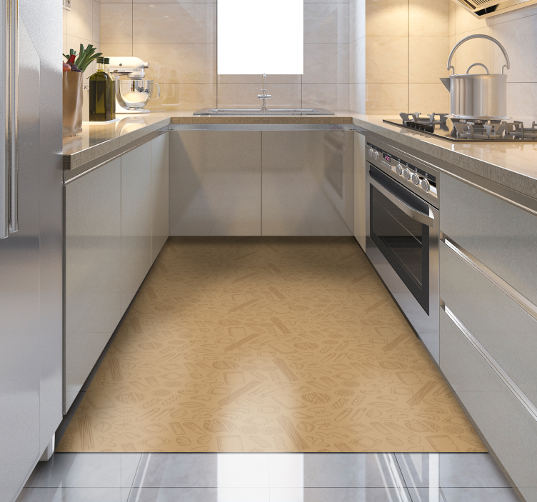 Texturált konyhai burkolat vinil szőnyeg konyha - TenStickers