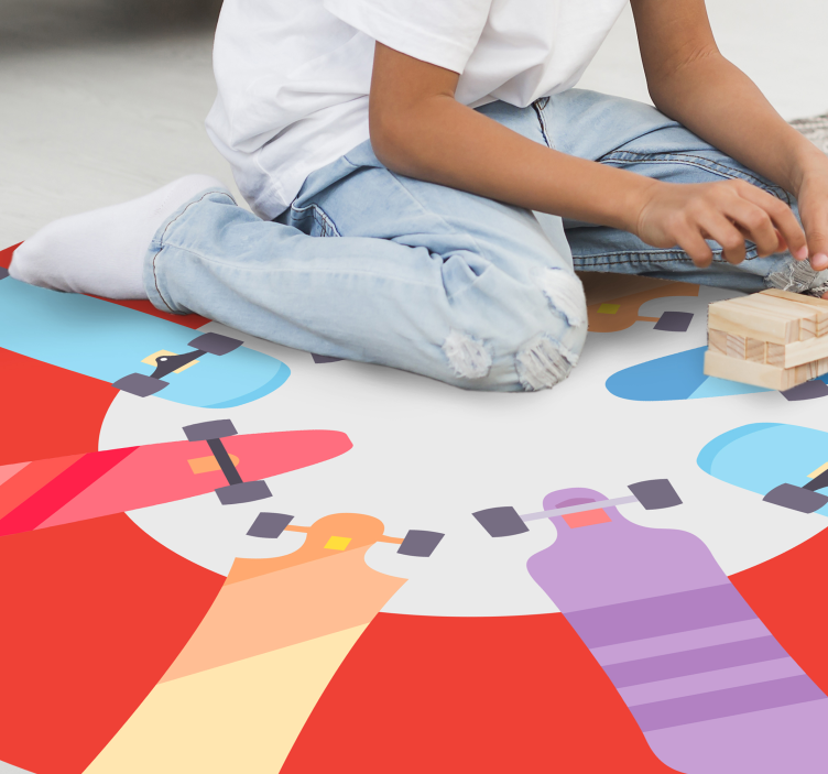 Típusú gördeszka tini vinyl szőnyeg - TenStickers