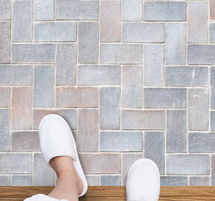 Tiszta kőlemezhatású cserépszőnyeg - TenStickers