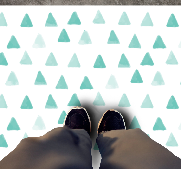 Trianguláris motívumok vinil szőnyeg geometriai - TenStickers