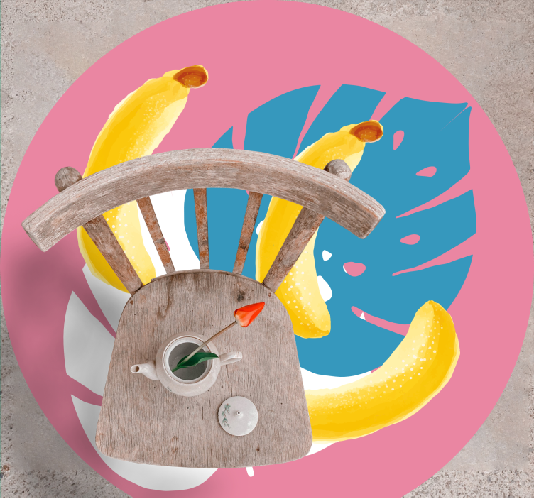 Trópusi banán motívum vinil szőnyeg konyha - TenStickers