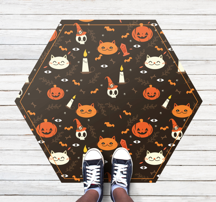 ünnepi halloween minta vinil szőnyeg halloween - TenStickers