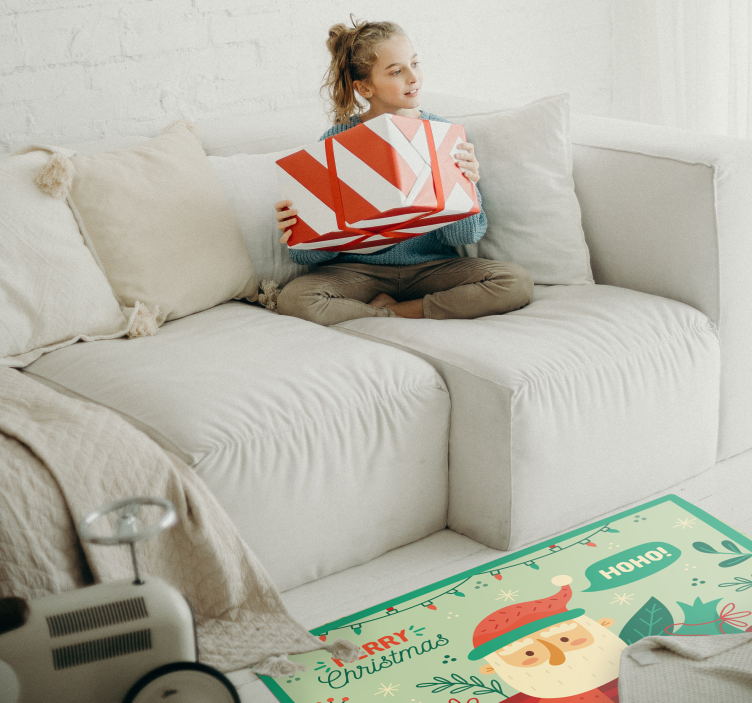 ünnepi mikulás illusztráció vinil szőnyeg karácsony - TenStickers