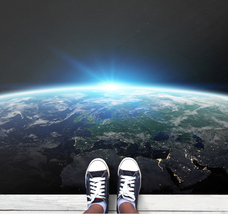 űrbolygó csillagászat hálószoba szőnyeg - TenStickers