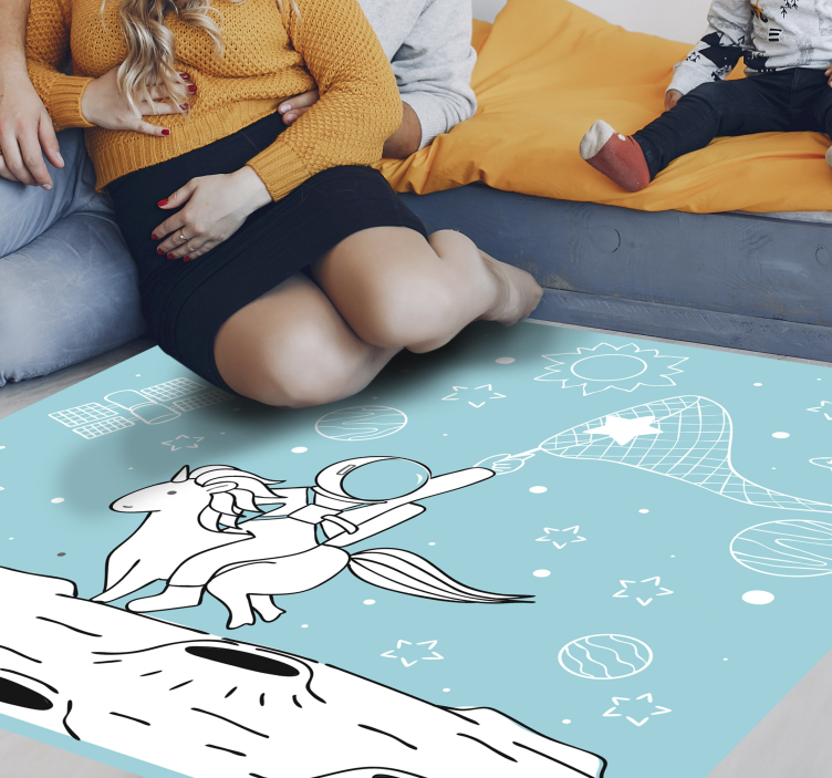 űrkaland motívum vinil szőnyeg Játékok - TenStickers