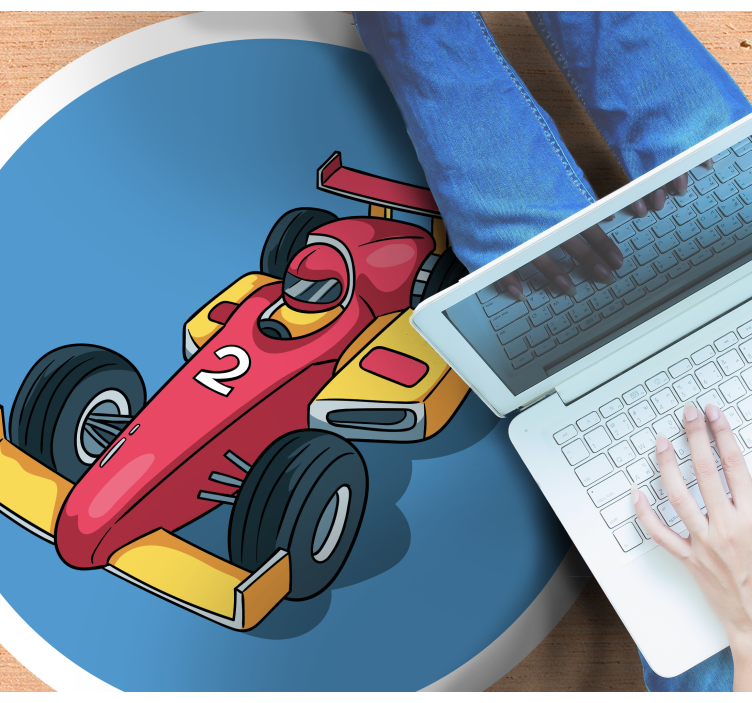 Versenyautó-őrület vinil szőnyeg tinik - TenStickers