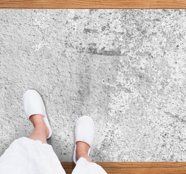 Világos szürke rusztikus beton textúra szőnyeg - TenStickers