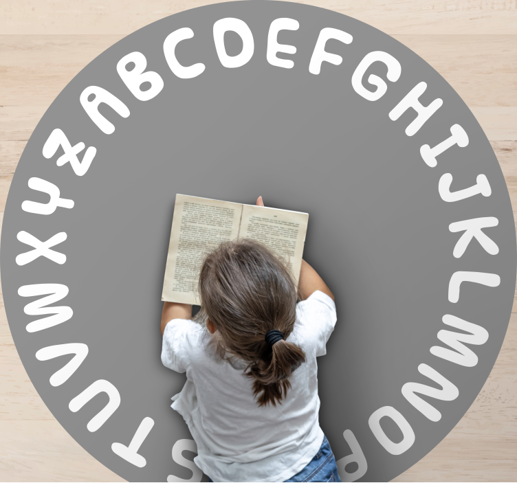 vinil szőnyeg ábécé ábécé kör - TenStickers