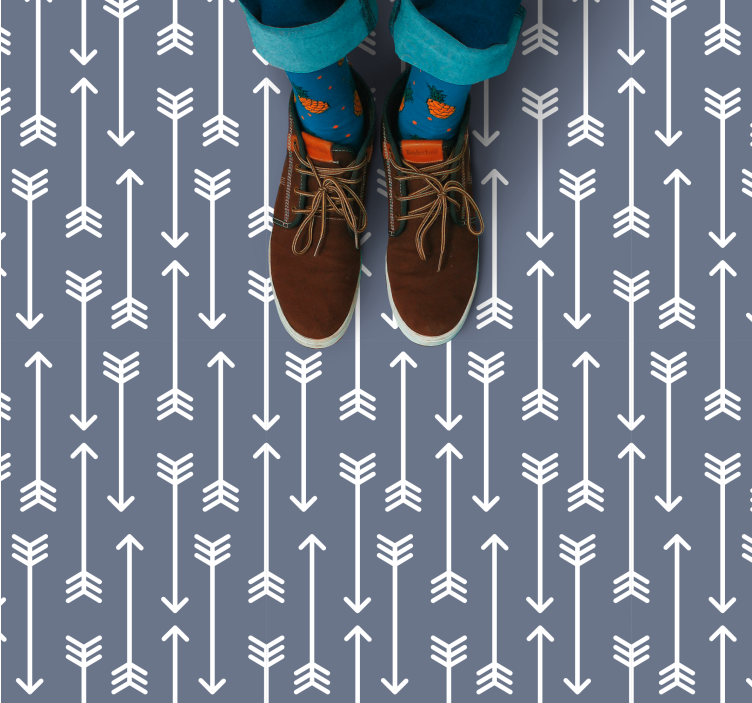 vinil szőnyeg csíkos nyíl minták - TenStickers