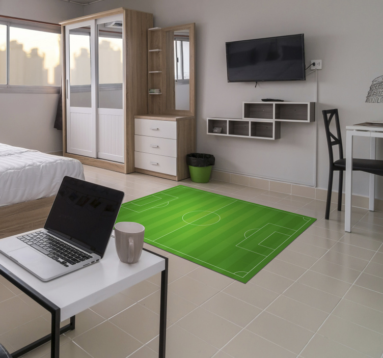 Vinil szőnyeg focipálya tini - TenStickers